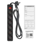 Prelungitor electric SVEN SF-06E Negru - imagine 4